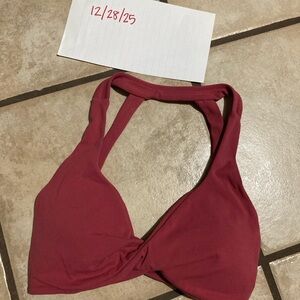 Terracotta Double Twist Bra